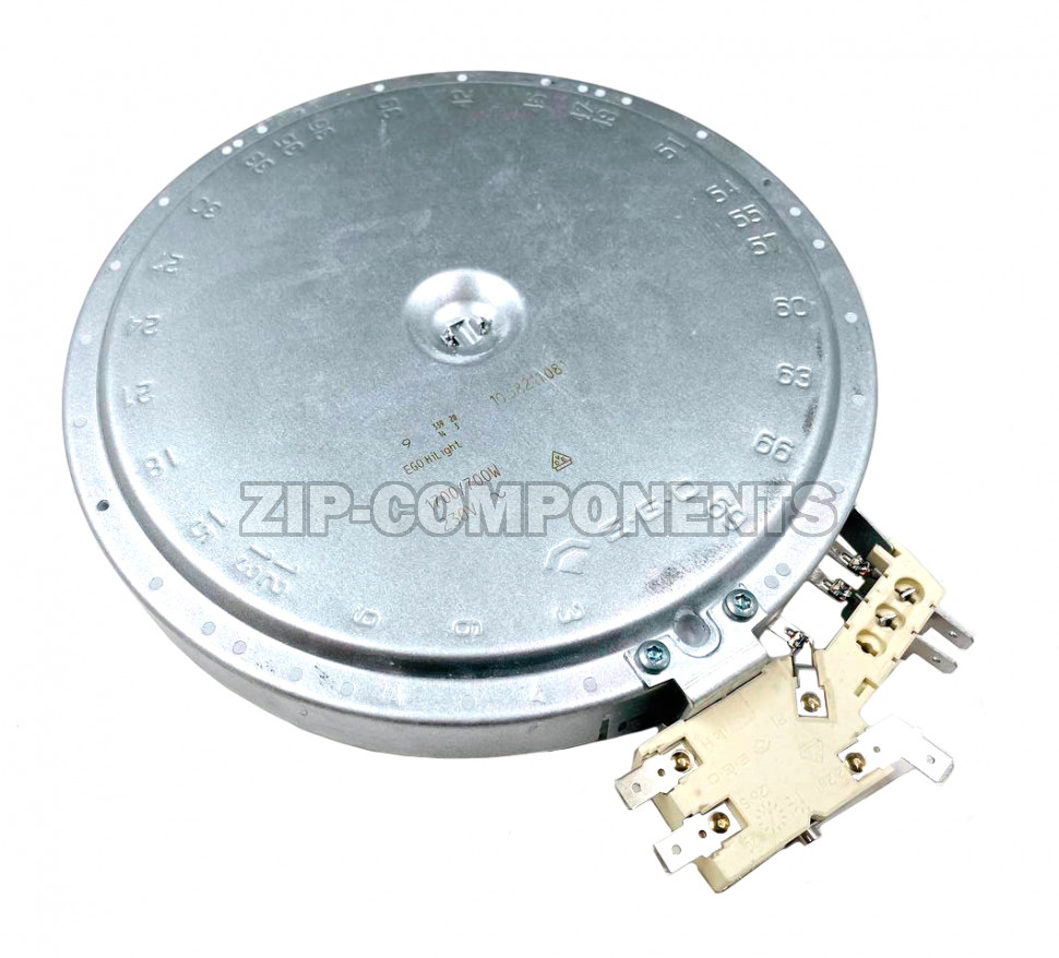 Конфорка D120/180 1700/700w двухзонная для плиты Electrolux 140062707025 EGO 10.58211.044